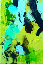 Load image into Gallery viewer, Original painting "Green Skateboard" oil on birch panels, 4" x 6"