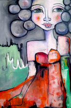 Load image into Gallery viewer, Printed Art Card, "Holding Space", 4"x 6" x 1.0 mm thick substrate paper, Collectible, Frameable