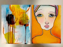 Load image into Gallery viewer, Original painting "Light Seer" oil on birch panel, 6" x 8"