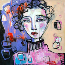 Load image into Gallery viewer, Original painting "Coming Forward", oil on canvas, 20" x 20"