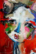 Load image into Gallery viewer, Printed Art Card, "Intuition #57", 4"x 6" x 1.0 mm thick substrate paper, Collectible, Frameable