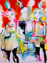 Load image into Gallery viewer, Original painting "Kings and Queens" oil on canvas, 36" x 48"
