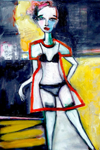 Load image into Gallery viewer, Printed Art Card, "Liberating Wisdom, 4"x 6" x 1.0 mm thick substrate paper, Collectible, Frameable