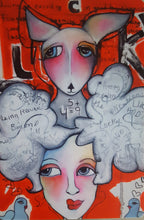 Load image into Gallery viewer, Printed Art Card, "Lucky", 4"x 6" 1.0 mm thick substrate paper, Collectible, Frameable