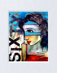 Matted Print, "Sixty", 11"x 14" (8" x 10" inside)