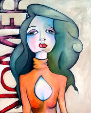 Load image into Gallery viewer, Original Painting, Misnomer, oil on birch panel, 12" x 24"