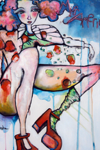 Load image into Gallery viewer, Printed Art Card, "Miss America", 4"x 6" x 1.0 mm thick substrate paper, Collectible, Frameable