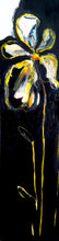 Load image into Gallery viewer, Original painting &quot;Noir in Yellow&quot;, oil on birch panel, 6&quot; x 24&quot;
