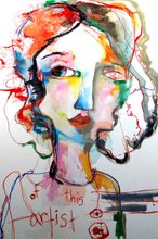 Load image into Gallery viewer, Printed Art Card, "Of This Artist", 4"x 6" x 1.0 mm thick substrate paper, Collectible, Frameable