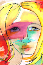 Load image into Gallery viewer, Printed Art Card, "All The Stars", 4"x 6" 1.0 mm thick substrate paper, Collectible, Frameable