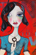 Load image into Gallery viewer, Printed Art Card, "Return Love", 4"x 6" x 1.0 mm thick substrate paper, Collectible, Frameable