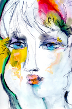 Load image into Gallery viewer, Printed Art Card, "The Show", 4"x 6" x 1.0 mm thick substrate paper, Collectible, Frameable