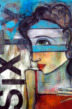 Load image into Gallery viewer, Printed Art Card, "Sixty", 4"x 6" x 1.0 mm thick substrate paper, Collectible, Frameable