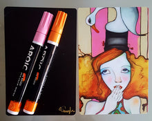 Load image into Gallery viewer, Printed Art Card, "Alice", 4"x 6" x 1.0 mm thick substrate paper, Collectible, Frameable