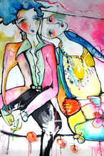 Load image into Gallery viewer, Printed Art Card, "The Composer", 4"x 6" x 1.0 mm thick substrate paper, Collectible, Frameable