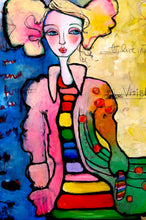 Load image into Gallery viewer, Printed Art Card, "To Be Visible", 4"x 6" x 1.0 mm thick substrate paper, Collectible, Frameable