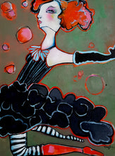 Load image into Gallery viewer, Original painting "Training Wheels", oil on birch panel, 9" x 12"