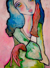 Load image into Gallery viewer, Original painting "Common Denominator", oil on birch panel, 12" x 16"