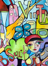 Load image into Gallery viewer, Printed Art Card, "Vintage Biscuit ", 4"x 6" x 1.0 mm thick substrate paper, Collectible, Frameable