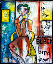 Load image into Gallery viewer, Printed Art Card, "Blackbird", 4"x 6" 1.0 mm thick substrate paper, Collectible, Frameable