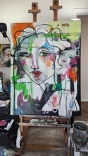 Load image into Gallery viewer, Original painting &quot;Truth Rainbow&quot; oil on canvas, 36&quot;  x 48&quot;
