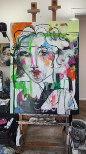 Original painting "Truth Rainbow" oil on canvas, 36"  x 48"