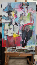 Load image into Gallery viewer, Original painting &quot;Cloud Petals and Atmospheric Love Letters&quot;, oil on canvas, 30&quot; x 40&quot;
