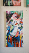 Load image into Gallery viewer, Original painting &quot;King of The Paper Airplanes&quot;, oil on birch panel, 16&quot; x 32&quot;
