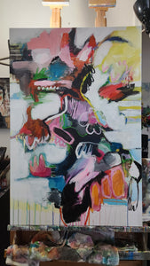 Original painting "She Rises", oil on canvas, 24" x 36"