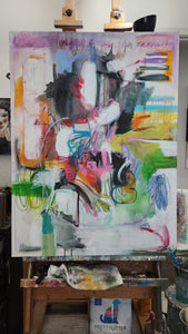 Original painting "Trining Infinity", oil on canvas, 30" x 40"