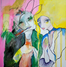 Load image into Gallery viewer, Original Painting, &quot;Holding the Shape of Light&quot;, mixed media on canvas, 24&quot; x 24&quot;
