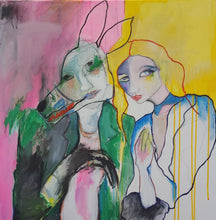 Load image into Gallery viewer, Original Painting, &quot;Holding the Shape of Light&quot;, mixed media on canvas, 24&quot; x 24&quot;
