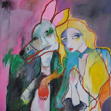 Load image into Gallery viewer, Original Painting, &quot;Holding the Shape of Light&quot;, mixed media on canvas, 24&quot; x 24&quot;
