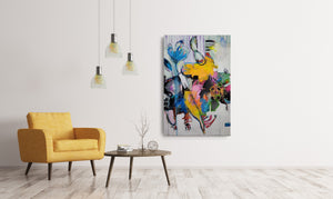 Original painting "Sidecar in Paris", oil on canvas, 24" x 36"