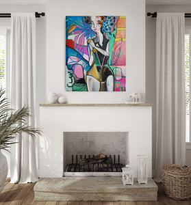 Original painting "Come As You Are", oil on canvas, 24" x 30"