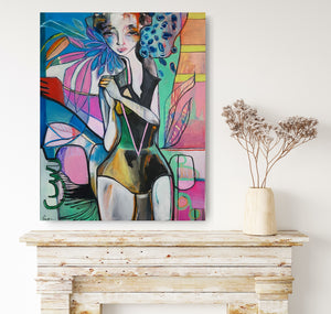 Original painting "Come As You Are", oil on canvas, 24" x 30"