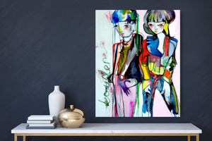 Original painting "Louder", oil on canvas, 24" x 30"