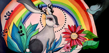 Load image into Gallery viewer, Original painting &quot;Kindness Radiates, oil on canvas, 24&quot; x 12&quot;
