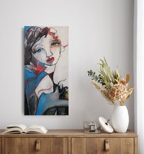 Load image into Gallery viewer, Original painting &quot;King of The Paper Airplanes&quot;, oil on birch panel, 16&quot; x 32&quot;
