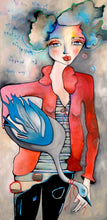 Load image into Gallery viewer, Original Painting, &quot;Pretty Buildings&quot;, oil on canvas, 24&quot; x 48&quot;
