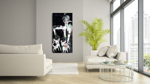 Original Painting, "Savior", oil on canvas, 24" x 48"
