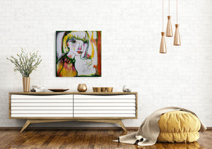 Original painting "Teleological", oil on canvas, 20" x 20"