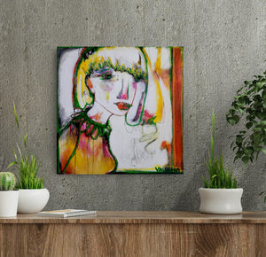 Original painting "Teleological", oil on canvas, 20" x 20"
