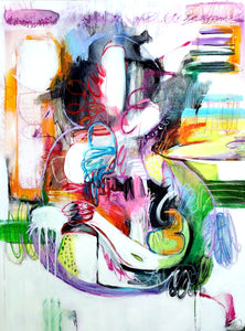 Original painting "Trining Infinity", oil on canvas, 30" x 40"