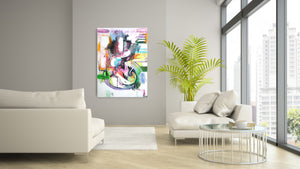 Original painting "Trining Infinity", oil on canvas, 30" x 40"
