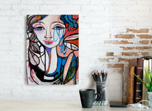 Load image into Gallery viewer, Original painting &quot;Vestibule&quot; oil on birch panel, 9&quot; x 12&quot;
