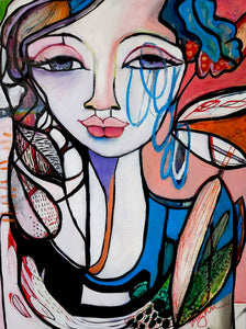 Original painting "Vestibule" oil on birch panel, 9" x 12"