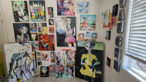 Original painting "Beyond My Pocket", oil on canvas, 30" x 48"