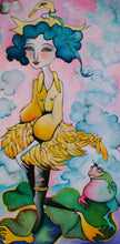 Load image into Gallery viewer, Original painting &quot;Prince Charming&quot; oil on canvas, 10&quot; x 20&quot;
