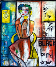 Load image into Gallery viewer, Printed Art Card, &quot;Blackbird&quot;, 4&quot;x 6&quot; 1.0 mm thick substrate paper, Collectible, Frameable
